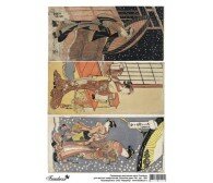 Пленка FREEDECOR с изображениями для светлых поверхностей "Японские дамы № 1"