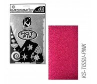 Пленка цветная для создания термопереносимого рисунка на ткань розовый глиттер, 15х20 см