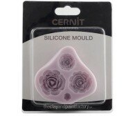 Силиконовая форма CERNIT "Розы", 4 шт